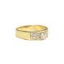 CAVELTI 18K gold and platinum 0.76ct tcw Diamond ring 