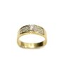 CAVELTI 18K gold and platinum 0.76ct tcw Diamond ring 