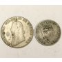 1806 German States Prussia 4 Groschen and 1843 2 1/2 Groschen 