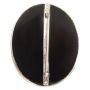 ERTE Salome Brooch Sterling 14K yg Diamonds Rubies Mother of Pearl & Onyx