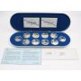 1990 - 1994 Canada $20  Aviation 10-coin Proof Coin Set - Series 1 