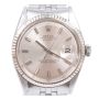 Rolex Datejust 1601 Oyster Perpetual 18K White Gold Bezel Stainless Mens Watch 