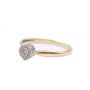 14K  Yellow Gold 0.09 Carat Diamond ring 