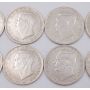 8x 1944 Romania 500 Lei silver coins 8-coins