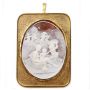 Ammendola Cameo 14K yg pendant/brooch