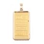 JM 5 Gram Gold Bar Johnson Matthey 14k Bezel Pendant 9999 Fine Gold 