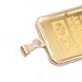 JM 5 Gram Gold Bar Johnson Matthey 14k Bezel Pendant 9999 Fine Gold 