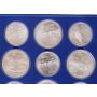 1976 Montreal Olympics 28-silver coin complete set Case/key COAs Choice UNC