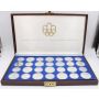 1976 Montreal Olympics 28-silver coin complete set Case/key COAs Choice UNC