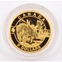 2014 Canada 1/10th oz Pure gold Coin $5 O Canada: Moose