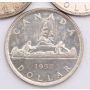 Last 3 King George VI  Canada silver dollars 1950 1951 1952 3-coins AU