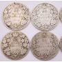 10x 1910 Canada 50 cents King Edward VII 10-coins AG/G