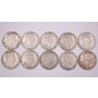 10x 1910 Canada 50 cents King Edward VII 10-coins AG/G