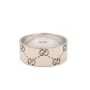 Gucci Icon Wide Band 750 18K White Gold, Size: 25 IT / 11 US Ring 