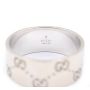 Gucci Icon Wide Band 750 18K White Gold, Size: 25 IT / 11 US Ring 