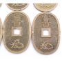 c1835-1870 Japan 100 Mon Tempo Tsuho 10-coins all nice higher grades