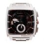 TAG Heuer Monaco LS Calibre 12 CAL2110 Chronograph Stainless Black Mens Watch