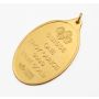 PAMP Suisse Lady Fortuna Oval Pendant 1 oz 9999 FINE Gold round bar