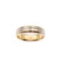 18K yellow gold and Platinum Mens Wedding Ring 8.61 grams Size 11