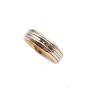 18K yellow gold and Platinum Ladies Wedding Ring 
