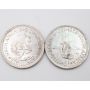 South Africa 1948 and 1952 5 Shillings large silver coins 2-coins both EF