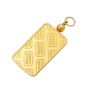 5 Gram Credit Suisse .9999 Fine Gold Bar Set in Solid 14K Yellow Gold Bezel