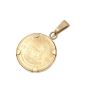 1990 South Africa 1/10 oz Gold Krugerrand – Set in Solid 9K Yellow Gold Bezel – 4.046g Total