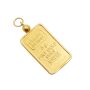 5 Gram Credit Suisse .9999 Fine Gold Bar Set in Solid 14K Yellow Gold Bezel