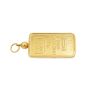 5 Gram Credit Suisse .9999 Fine Gold Bar Set in Solid 14K Yellow Gold Bezel
