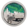 2018 Moose & Northern Lights 1 oz .999 Silver Colorized Coin – TD Bank Exclusive with Cardboard Box