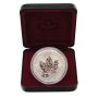 1998 Canada Silver Maple Leaf 1 oz .9999 RCM 90th Anniversary 1908-1998 Privy Mark β Limited Issue in Case