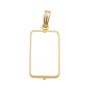 14K Yellow Gold Bezel for 2.5 Gram Credit Suisse Gold Bar – Brand New .45 g 14K