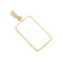 14K Yellow Gold Bezel for 2.5 Gram Credit Suisse Gold Bar – Brand New .45 g 14K