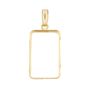 14K Yellow Gold Bezel for 2.5 Gram Credit Suisse Gold Bar – Brand New .45 g 14K