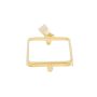 14K Yellow Gold Bezel for 2.5 Gram Credit Suisse Gold Bar – Brand New .45 g 14K