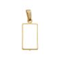 14K Yellow Gold Bezel for 1 Gram Credit Suisse Gold Bar – Brand New, .34g 14K