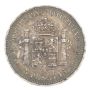 1875 Spain 5 Pesetas silver coin 24.96 grams  EF