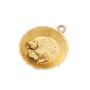 Vintage Yukon Gold pans with placer gold nuggets 2X .5 inch charms 1.9 grams