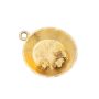 Vintage Yukon Gold pans with placer gold nuggets 2X .5 inch charms 1.9 grams