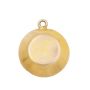 Vintage Yukon Gold pans with placer gold nuggets 2X .5 inch charms 1.9 grams