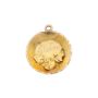 Vintage Yukon Gold pans with placer gold nuggets 2X .5 inch charms 1.9 grams