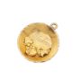 Vintage Yukon Gold pans with placer gold nuggets 2X .5 inch charms 1.9 grams
