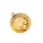 Vintage Yukon Gold pans with placer gold nuggets 2X .5 inch charms 1.9 grams