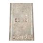 Vintage 50 oz JM Johnson Matthey Silver Poured Loaf Bar X Serial