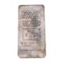 Vintage JM Johnson Matthey 10 oz Silver Bar – Blank Reverse, Toned, Unsealed