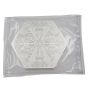Elemetal Christmas Snowflake 10 oz .999 Fine Silver Hexagonal Art Round 