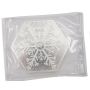 Elemetal Christmas Snowflake 10 oz .999 Fine Silver Hexagonal Art Round 