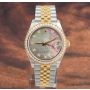 Rolex Datejust 31 278383RBR 18K/SS Black MOP Diamond Bezel Jubilee Ladies Watch