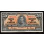 1937 Canada $50 banknote Coyne Towers B/H 4545280 VF
