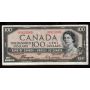 1954 Canada $100 devils face banknote Coyne Towers  A/J 0815389  F/VF